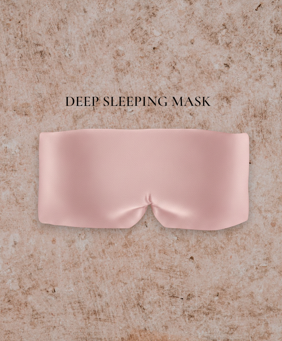 ماسك النوم العميق من الحرير والفايبر الناعم لنوم اعمق باليل وصحة ونشاط بالنهار