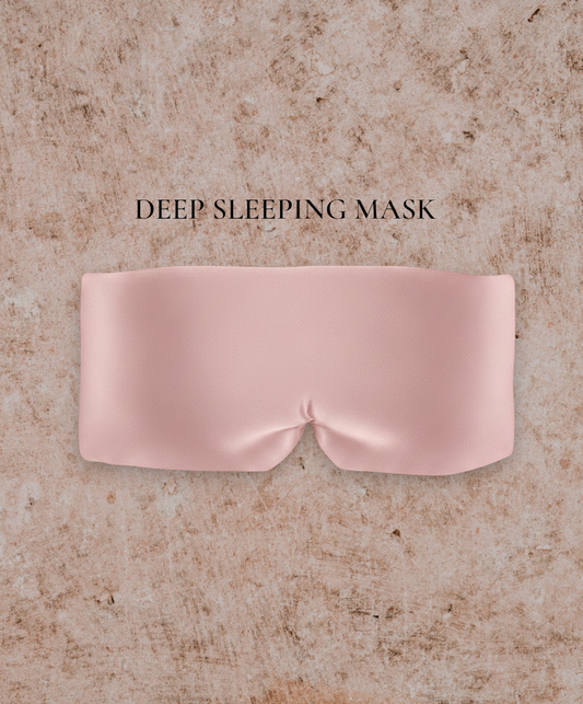 ماسك النوم العميق من الحرير والفايبر الناعم لنوم اعمق باليل وصحة ونشاط بالنهار